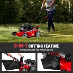 Gas Self-Propelled Lawn Mower with 50L Tank