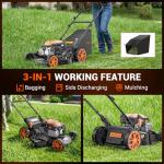 21" Self-Propelled Gas Lawn Mower with Mulching