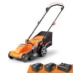 LawnMaster 48V Brushless Mower with Dual Charger