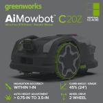Greenworks AiMowbot C20Z Wireless Robotic Mower