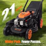 Ezasin 21" Self-Propelled Gas Lawn Mower