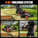 Ezasin 21" Self-Propelled Gas Lawn Mower