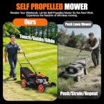 Ezasin 21" Self-Propelled Gas Lawn Mower