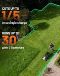 Litheli 40V Cordless 18-Inch Lawn Mower