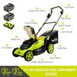 SnapFresh 40V Cordless 17” Brushless Lawn Mower