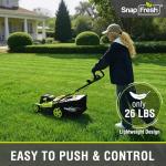 SnapFresh 40V Cordless 17” Brushless Lawn Mower