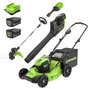 Greenworks 80V Leaf Blower and Mower Kit