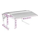 vidaXL Durable Polycarbonate Robot Mower Garage