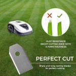 Robotic Mower Blades 30 Pack – Strong Stainless Steel