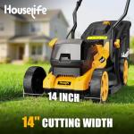 Yellow Cordless Lawn Mower for Easy Cutting