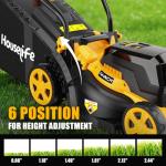Yellow Cordless Lawn Mower for Easy Cutting