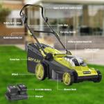 SEYVUM 40V Cordless 16-Inch Lawn Mower