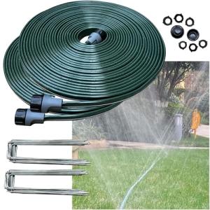 Watoo 100 FT Flat Sprinkler Hose for Lawns