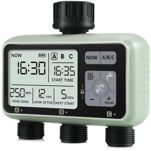 CROSOFMI Waterproof Garden Watering Timer System