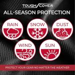 Heavy-Duty Waterproof Lawn Mower Cover with Drawstring