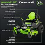Greenworks 60V Cordless 42" Zero Turn Mower