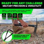 Rhino USA Heavy Duty Folding Survival Shovel