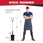 Heavy Duty Spade Shovel with Wooden D-Handle