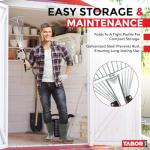 Tabor Tools Telescopic Metal Rake and Leaf Broom