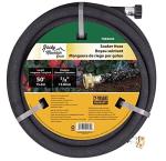 Heavy Duty Soaker Hose - 50ft Rubber Garden Hose
