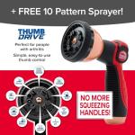 75 FT Expandable Garden Hose with 10 Pattern Sprayer
