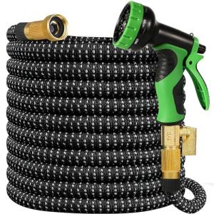 100ft Expandable Kink-Free Garden Hose with Nozzle