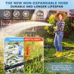 KETTOYA 100 ft Kink-Free Garden Hose with Nozzle