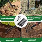 62 Inch Heavy Duty Garden Hoe and Weeder