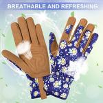 Women’s Thorn-Proof Leather Gardening Gloves - Large