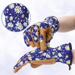 Women’s Thorn-Proof Leather Gardening Gloves - Large