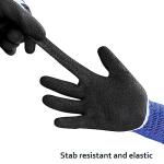 6 Pairs Blue and Green Gardening Gloves for Women
