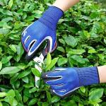 6 Pairs Blue and Green Gardening Gloves for Women