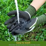 6 Pairs Blue and Green Gardening Gloves for Women