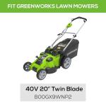 Greenworks 10-Inch Mower Blade Replacement Set