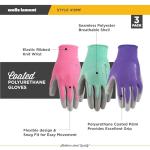 Wells Lamont Women’s 3-Pack Gardening Gloves