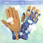 Women's Leather Gardening Gloves - Scratch Resistant
