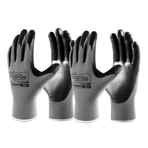 10 Pairs Heavy-Duty Nitrile Work Gloves
