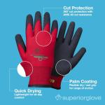 Fleece-Lined Cut-Resistant Winter Gloves - Small