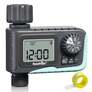 RAINPOINT Programmable Sprinkler Timer for Gardens