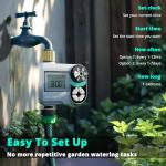 Programmable Sprinkler Timer with Brass Connectors