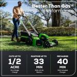 Greenworks 80V Self-Propelled Cordless Lawn Mower
