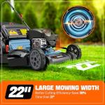 SENIX 22-Inch Self-Propelled Gas Lawn Mower
