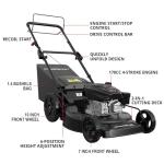 PowerSmart 22" Self-Propelled Gas Lawn Mower