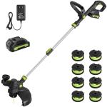 20V Cordless String Trimmer & Edger with Charger