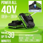 VARSK 2-in-1 Wireless Grass Trimmer