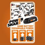 Worx GT Revolution 20V 12" String Trimmer