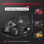 Heavy Duty Waterproof Riding Lawn Mower Cover