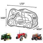 Waterproof Riding Lawn Mower Cover - Fits 54" Decks