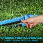 Aqua Joe 4973 Sq Ft Turbo Oscillating Sprinkler