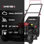 AMERISUN 21" Gas Lawn Mower with 3-in-1 Function